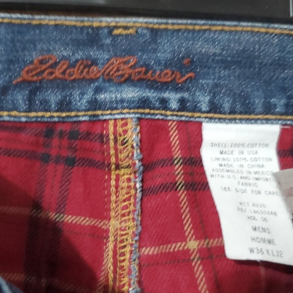 Eddie Bauer Flannel Lined Jeans - Picture 2 of 6